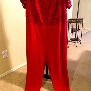 Red Elegant Jumpsuit